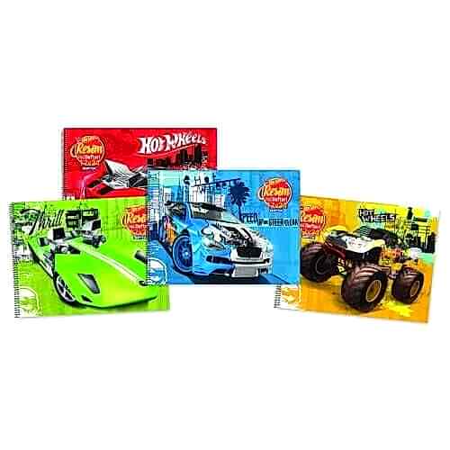 Hot Wheels 35x50 15 Yaprak Resim Defteri