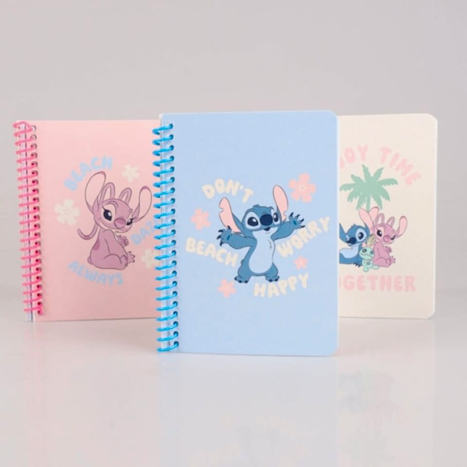 Stitch 80 Yaprak Çizgili Not Defteri 10x19