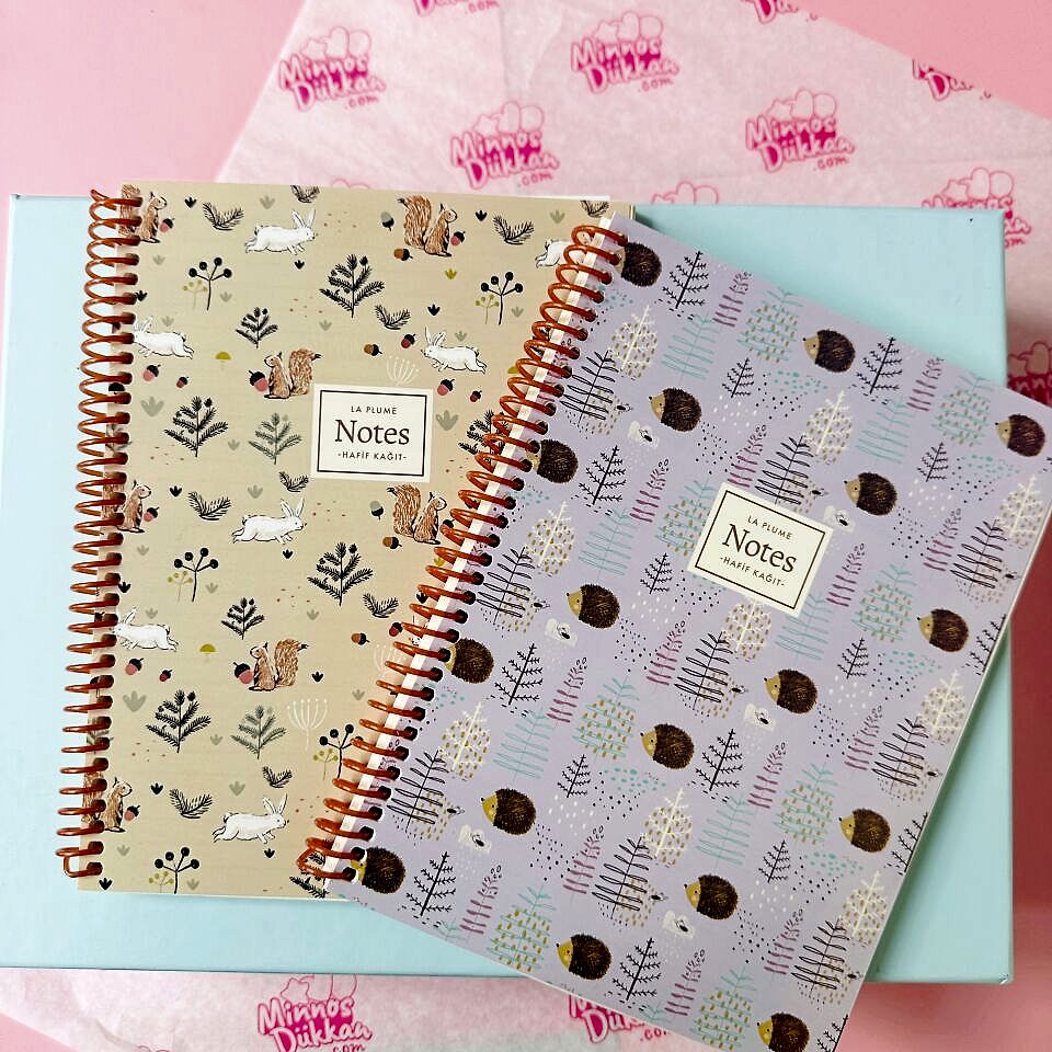 Keskin Color La Plume Forest 80 Yaprak 16,5x22,5 Defter - Çizgili