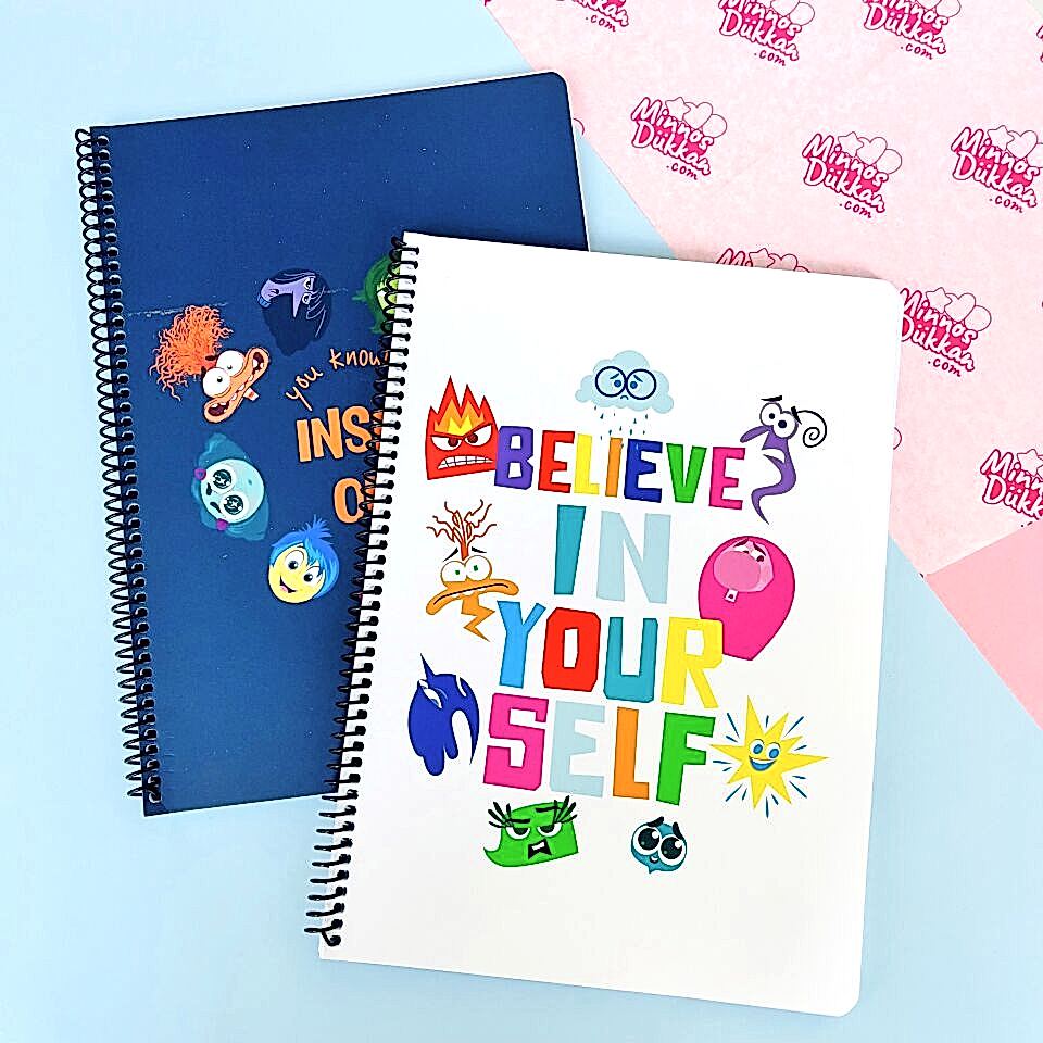 Ters Yüz 80 Yaprak Çizgili Spiralli Defter A4