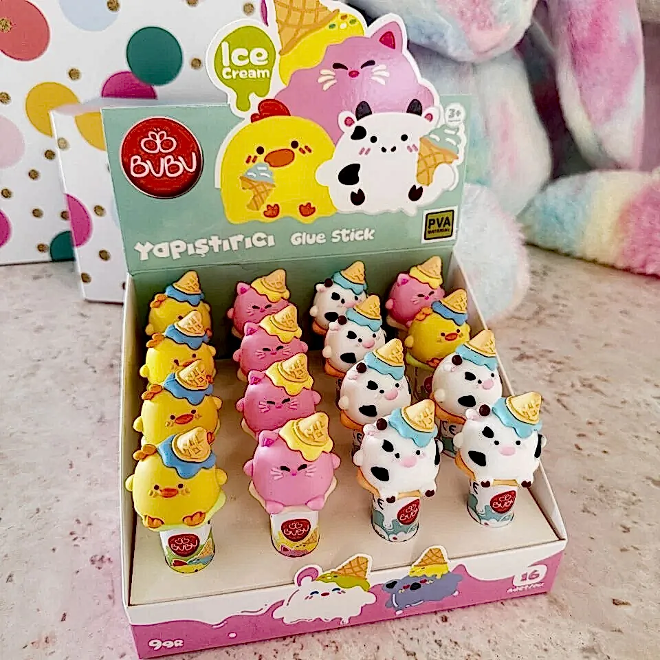 Bubu Dondurmalı Hayvanlar Stick Yapıştırıcı 9 Gr