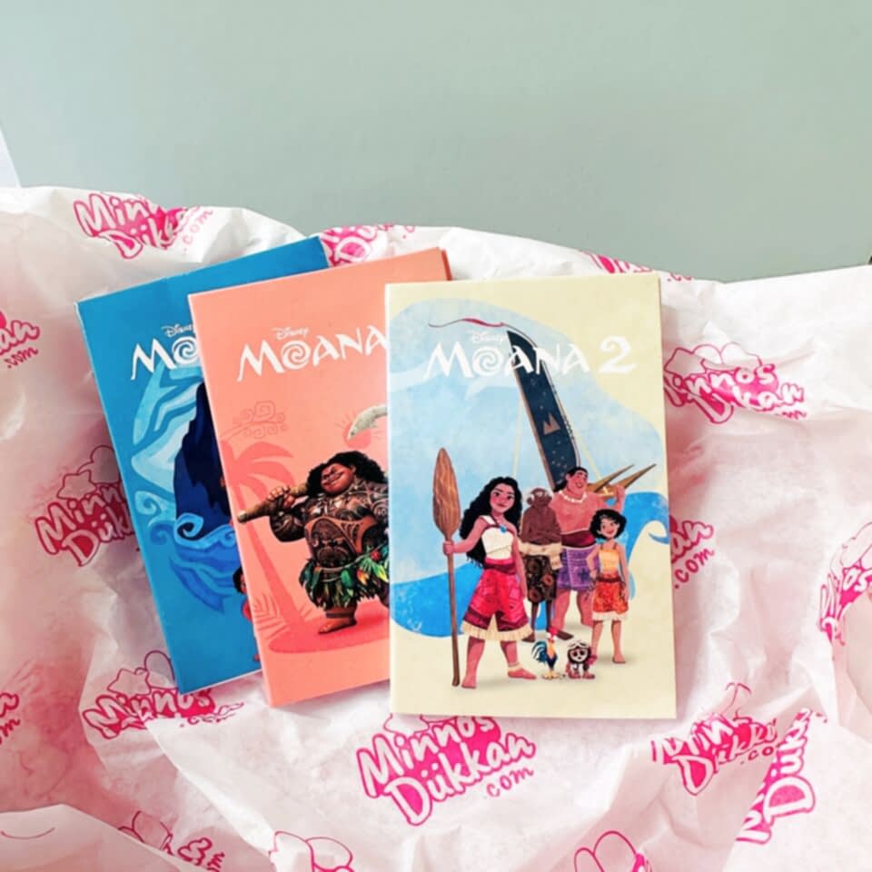 Moana İkili Bloknot Not Defteri A7