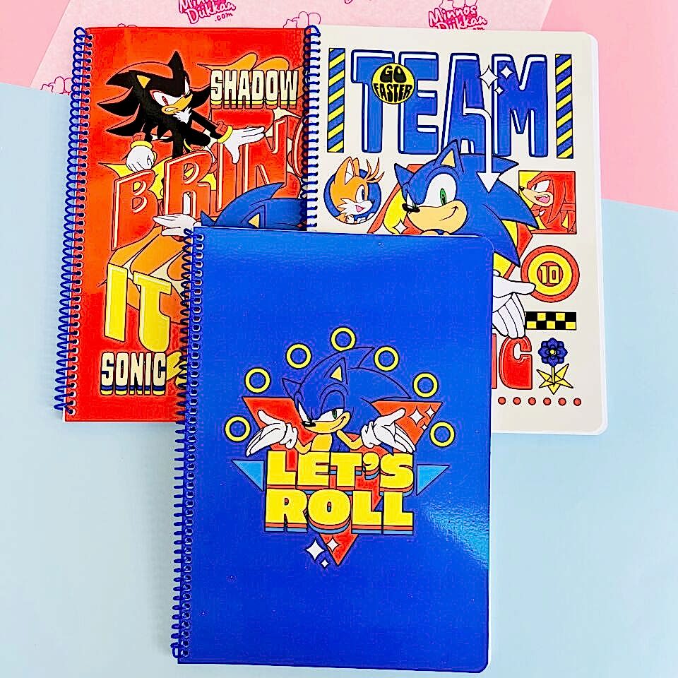Sonic 80 Yaprak Çizgili Spiralli Defter A4