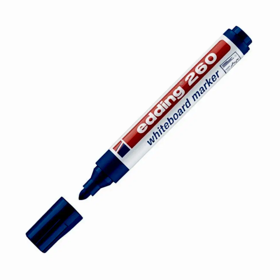 Edding 260 Beyaz Yazı Tahtası Kalemi - Mavi