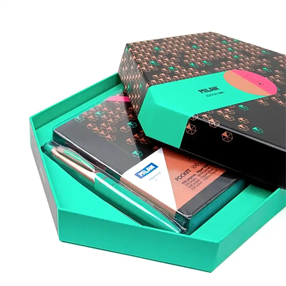 Milan Copper Altıgen Hediye Seti - Yeşil