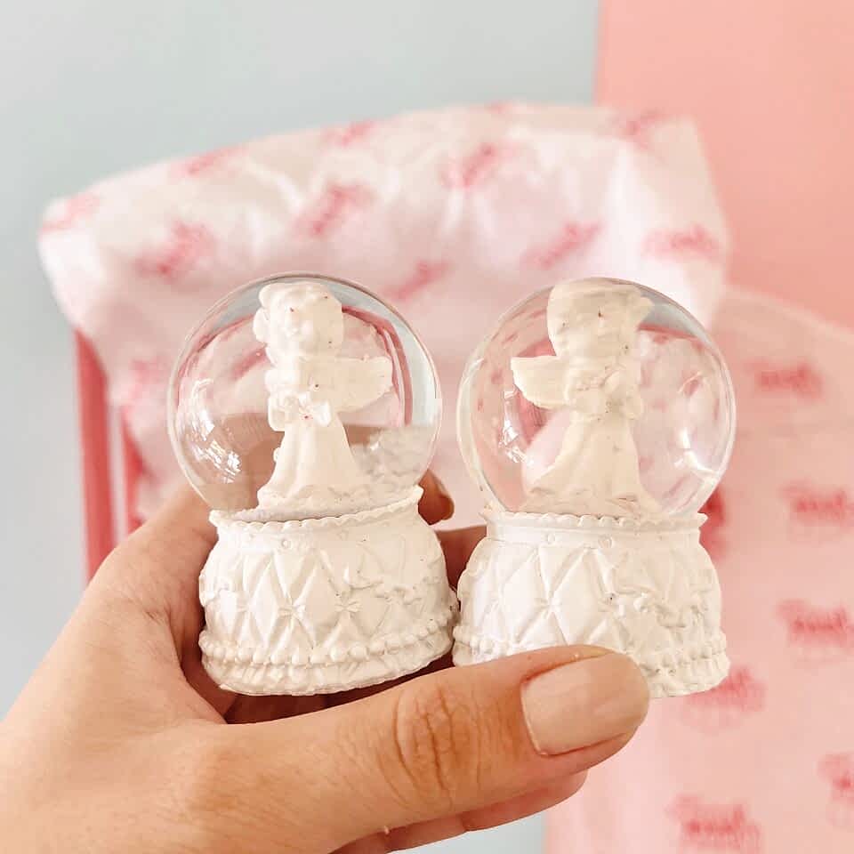 Melek Mini Işıklı Kar Küresi