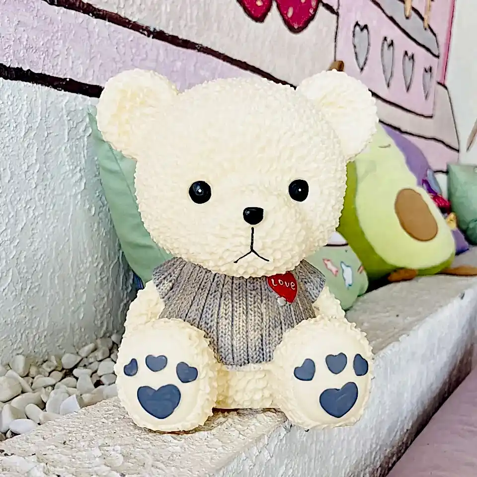 Oturan Ayıcık Kumbara Biblo