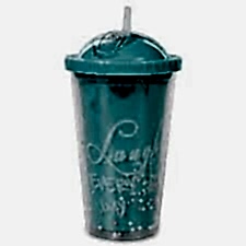 Shine Kapaklı Pipetli Pullu Suluk İçecek Bardağı