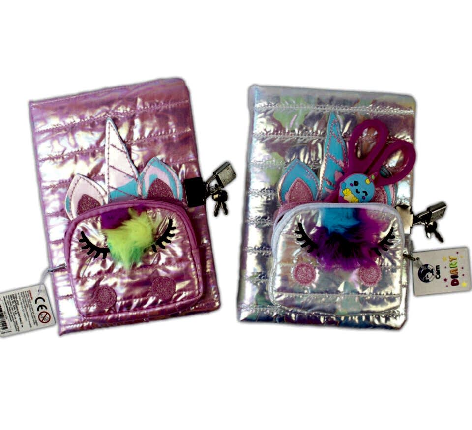 Dolphin Kilitli Hatıra Defteri Parlak Unicorn