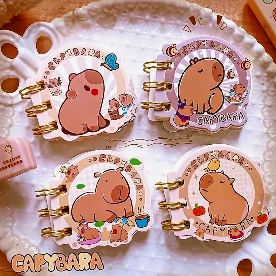 Capybara Mini Yuvarlak Not Defteri
