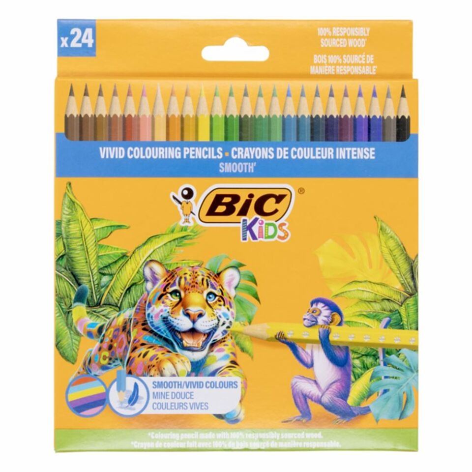 Bic Kids Smooth Kuru Boya 24 Renk