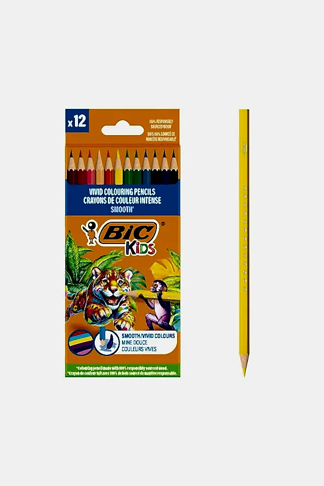 Bic Kids Smooth Kuru Boya 12 Renk