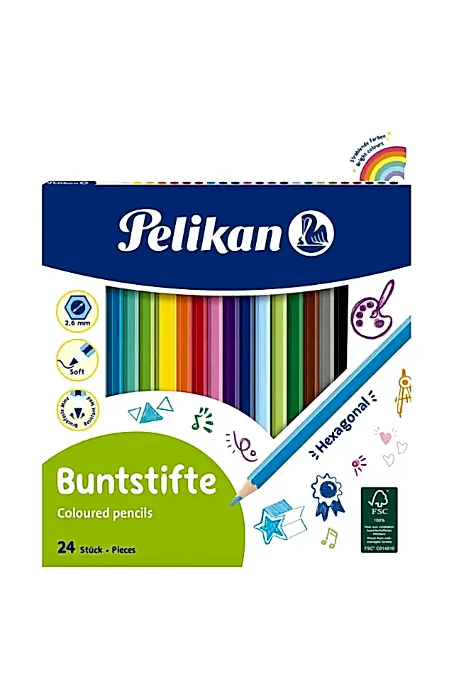 Pelikan Buntstifte Kuru Boya 24lü