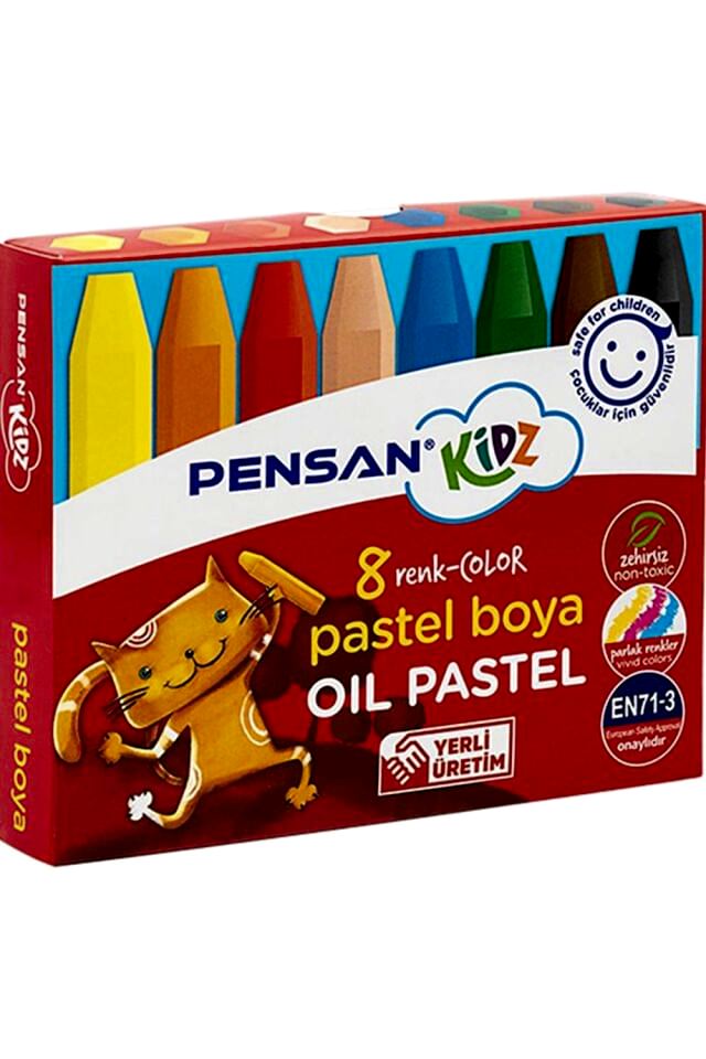 Pensan Kidz 8 Renk Pastel Boya