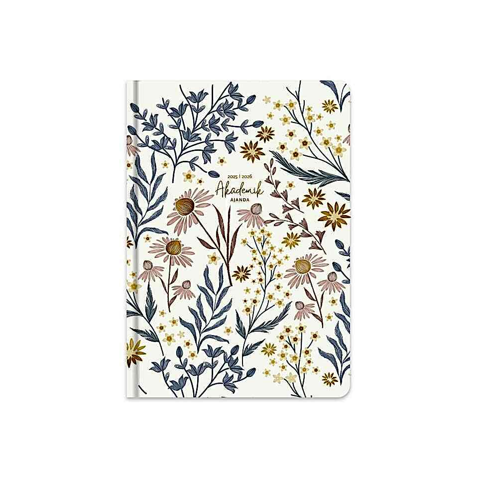 Akademik Ajanda Ciltli 2025 -2026- 17x24 - Pastel