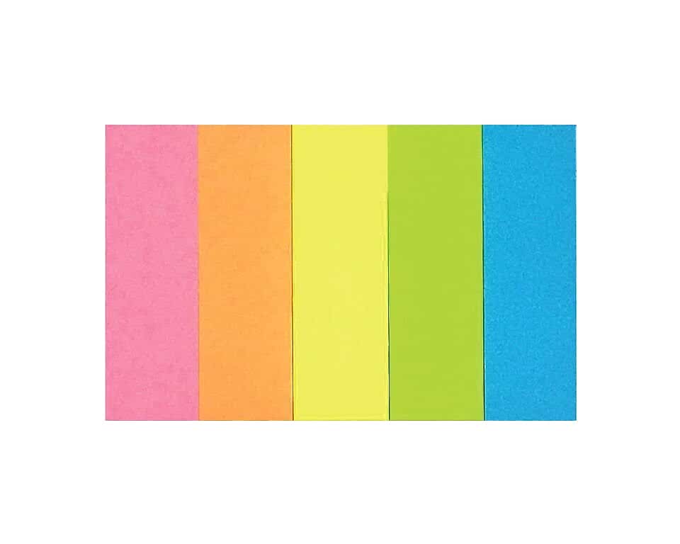 Notyaz 5li Neon Renkli Ayraç