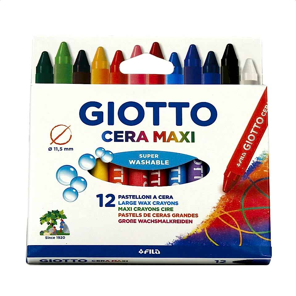 Giotto Cera Maxi Jumbo Mum Boya 12 Renk