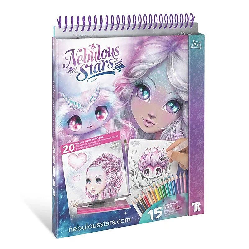 Nebulous Stars Watercoloring Book Set