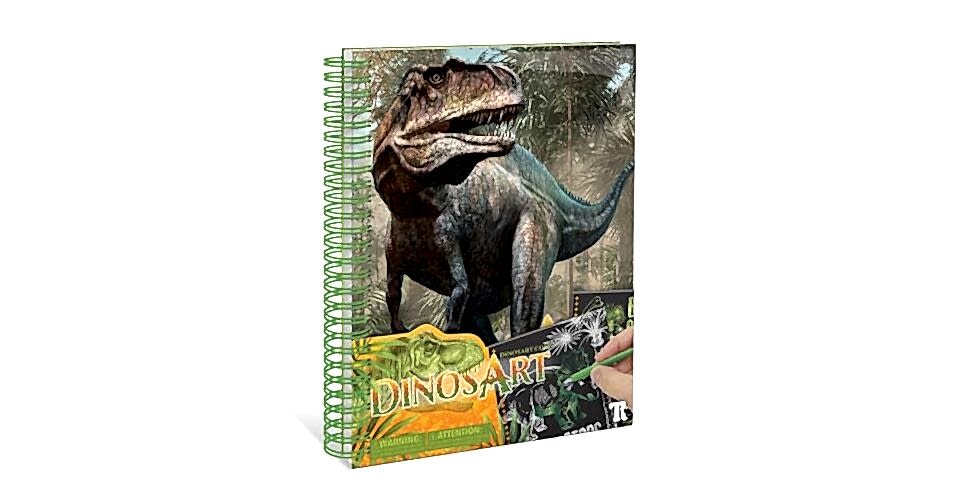 Nebulous Stars Dinosart ScratchSketck Book Kazımalı