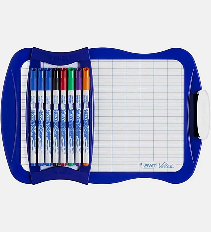 Bic Velleda 8 Renk Kalemli Beyaz Yazı Tahtası Seti