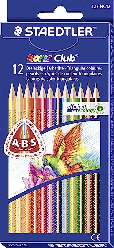Staedtler Noris 12 Renk Desenli Kuru Boya