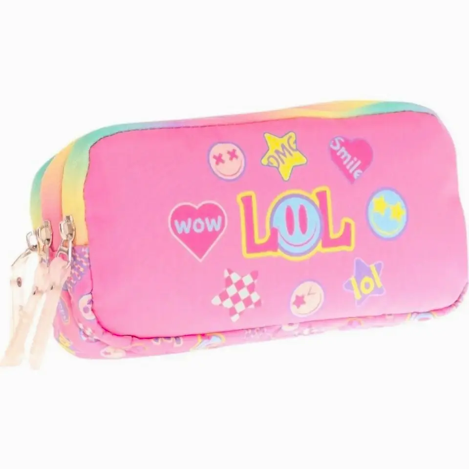 Kaukko Kids 3 Bölmeli Kalem Çantası - Create Letter