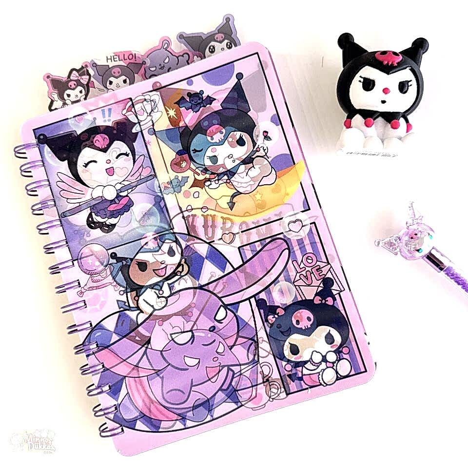 Hologramlı Ayraçlı Defter - Kuromi