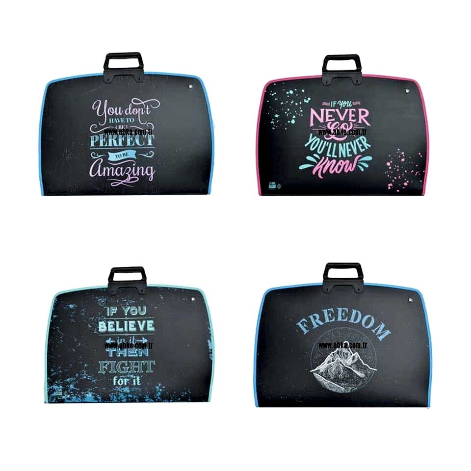 Abka Art Yazılı Proje Çantası 38x55