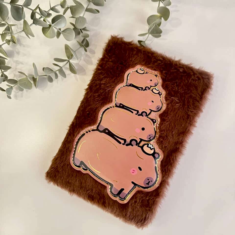 Capybara A5 Peluş Defter