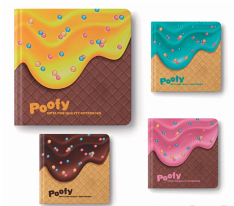 Gıpta Poofy Notes 80 Yaprak 16x16 Çizgili Spiralli Defter