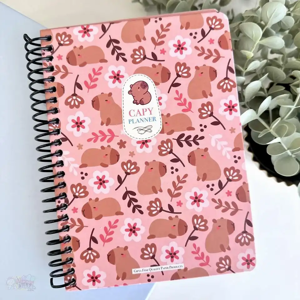 Capybara Spiralli 120 Yaprak Planner A5