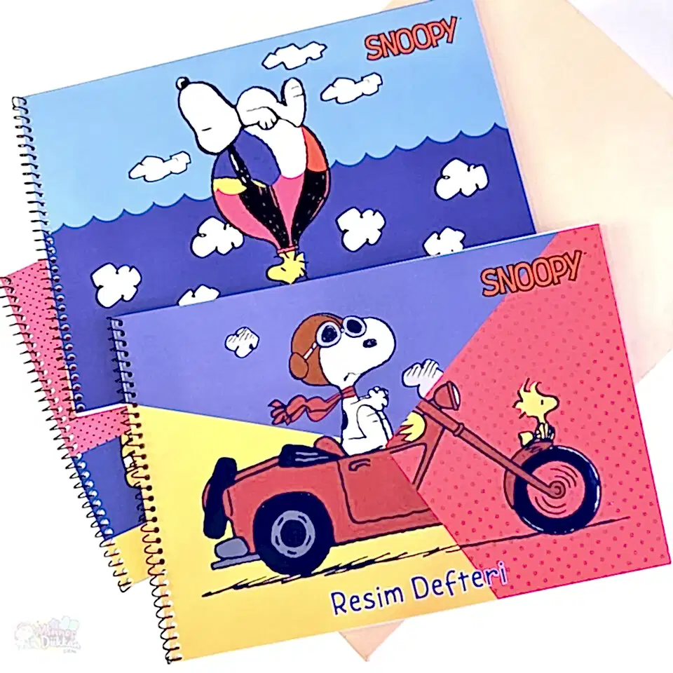 Gıpta Snoopy 17x24 cm 15 Yaprak Resim Defteri